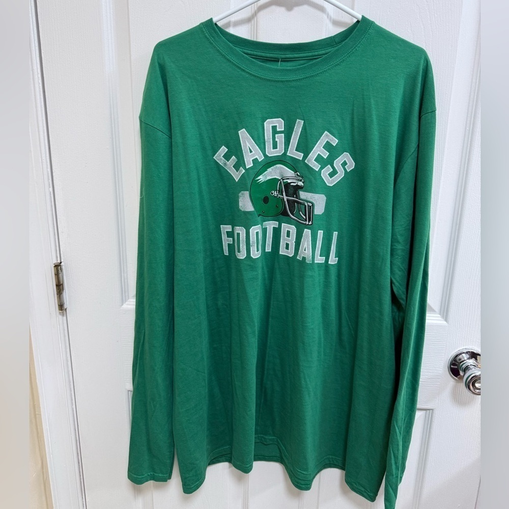 NWT Fanatics Green Philadelphia Eagles Football Tee, Size XL